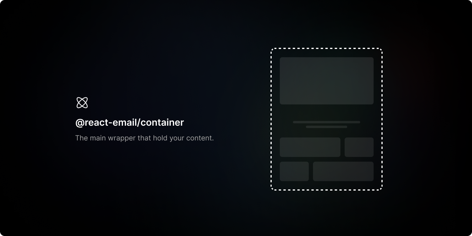 React Email container cover