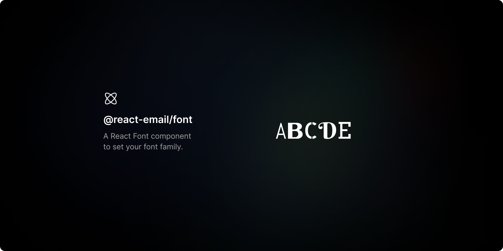 React Email Font cover